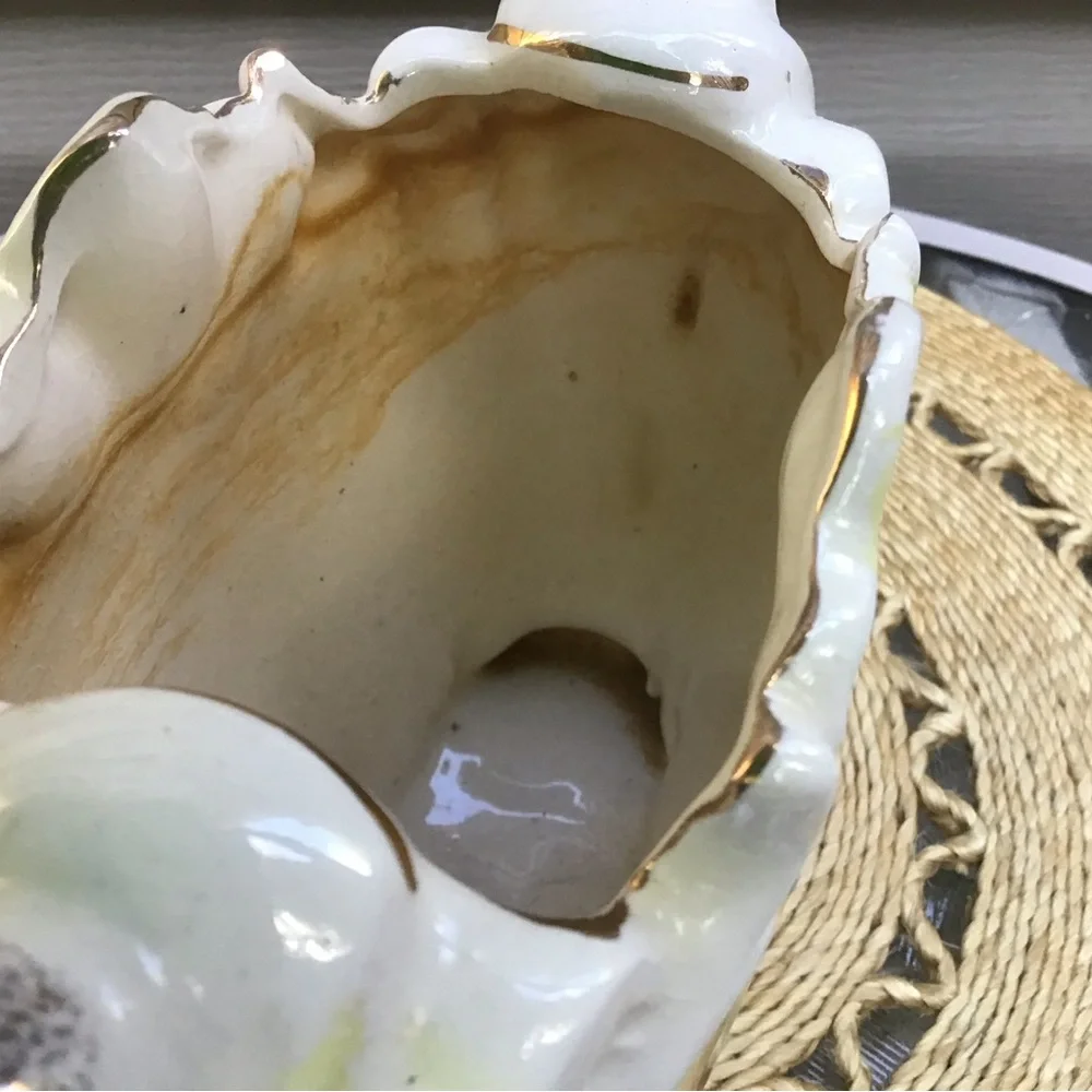 Vintage Floral Ceramic Vase, 40’s or 50’s, possibly McCoy